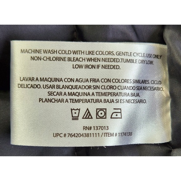 Orvis Men's Quilted Vest Large Full Zip 4 Pockets Insulated Gray - Picture 7 of 13